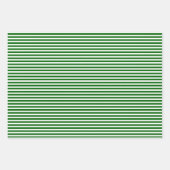 Weiße Punkte und Streifen in Rot und Grün Geschenkpapier Set (Vorderseite 3)