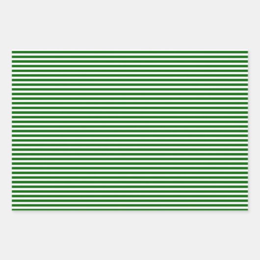 Weiße Punkte und Streifen in Rot und Grün Geschenkpapier Set (Vorderseite 3)