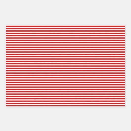 Weiße Punkte und Streifen in Rot und Grün Geschenkpapier Set (Vorderseite 3)