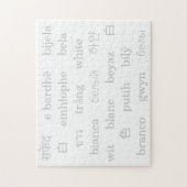 Weiße Puzzle (Vertikal)