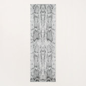 Weiße Python-Schlangenhaut-Druck-Yoga-Matte Yogamatte (Rückseite)