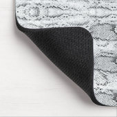 Weiße Python-Schlangenhautdruck Mousepad (Ecke)