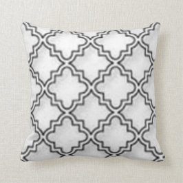 "WEISSE QUATREFOIL FERTIGEN WURFS-KISSEN " KISSEN