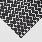 Weiße Quatrefolienmuster und DIY-Hintergrundfarbe Seidenpapier (Ausschnitt)