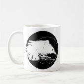 Weiße Raben-Tasse Kaffeetasse (Links)