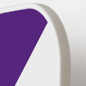 Weiße Racing Streifen mit großem 70er auf Royal Li Pickleball Schläger (Linke Seite)