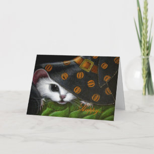 WEIßE Ratte/MÄUSE/MAUS HALLOWEEN Karte