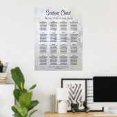 Weiße Reflektionen 16 Tabelle Hochsitzdiagramm Poster (Heimbüro)