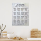 Weiße Reflektionen 16 Tabelle Hochsitzdiagramm Poster (Küche)
