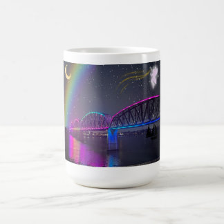Weiße Regenbogenbrücke Tasse