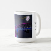 Weiße Regenbogenbrücke Tasse (VorderseiteRechts)