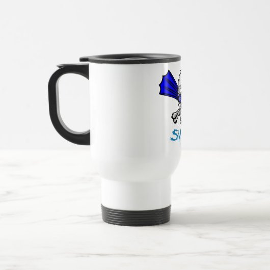 Weiße Reise-Tasse des Swimlebens Reisebecher (Links)