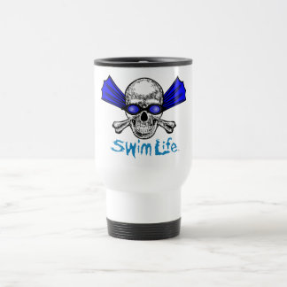 Weiße Reise-Tasse des Swimlebens Reisebecher