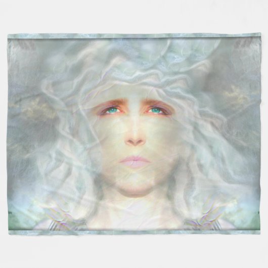 Weiße Renaissance Fleece Blanket (Vorderseite (Horizontal))