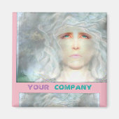 Weiße Renaissance Magnet (Vorne)