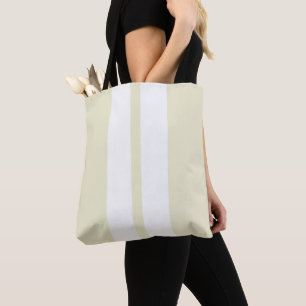 🏁 Weiße Rennstreifen auf Pepper White Tasche