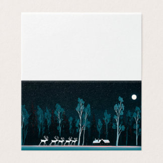 Weiße Rentiere, Schneehütte, Mondlicht Nacht