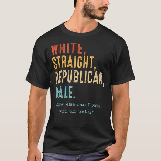 Weiße republikanische Male Republikaner T-Shirt (Vorderseite)