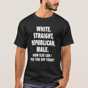 Weiße republikanische Male Republikaner T-Shirt