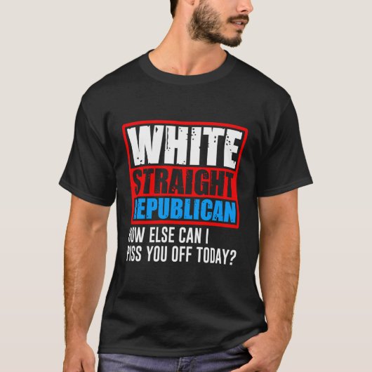 Weiße republikanische Männchen T-Shirt (Vorderseite)