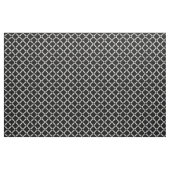 Weiße Retro-Chic moderne Kreise Muster auf Schwarz Stoff (Fat Quarter (45,7 x 55,9 cm))