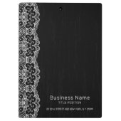 Weiße Retrospitze Klemmbrett (Rückseite)