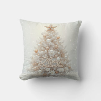 Weiße Ribbon Tree Cushion Kissen
