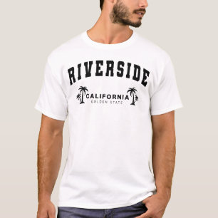 Weiße Riverside, Kalifornien, Goldener Staat T-Shirt