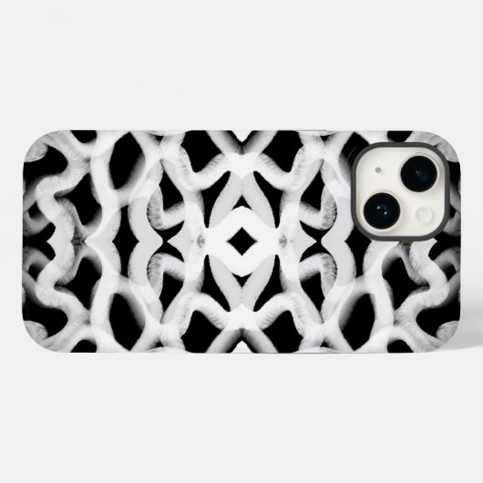 Weiße Rohrleitung auf schwarz Case-Mate iPhone Hülle (Rückseite (Horizontal))