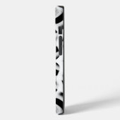 Weiße Rohrleitung auf schwarz Case-Mate iPhone Hülle (Rückseite / Links)