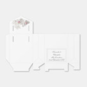 Weiße romantische Hochzeit mit Blumen Geschenkschachtel (Ungefaltet)