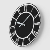 Weiße römische Zahlen in der Uhr der Circle Clock- (Winkel)