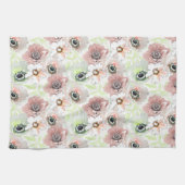 Weiße, rosa Blume. Geschirrtuch (Horizontal)