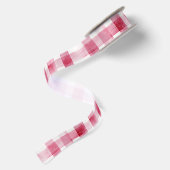 Weiße rosa Streifen Geburtstag Satinband (Rückseite)