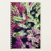 Weiße, rosa und violette Blumen Planer (Vorderseite)