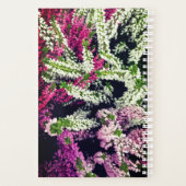 Weiße, rosa und violette Blumen Planer (Rückseite)