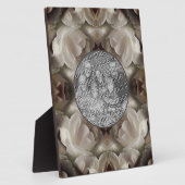 Weiße Rose Abstrakte Blüte Vintages Hinzufügen Ihr Fotoplatte (Seite)