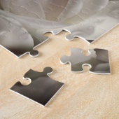 Weiße Rose Abstrakte Blüte Vintages Hinzufügen Ihr Puzzle (Seite)