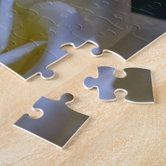 Weiße Rose an der Dämmerung Puzzle (Seite)