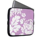 Weiße Rose, anpassbare Hintergrundfarbe Laptopschutzhülle (Vorne Rechts)