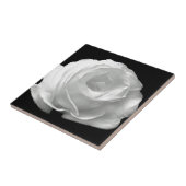 Weiße Rose blüht Blumen-Garten-FriedensLiebe-Kunst Fliese (Seite)