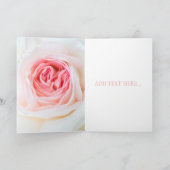 "WEISSE ROSE BLUME" BLUMENKARTE KARTE (Innenseite)