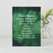 Weiße Rose Blumenkohl Brautparty Einladung (Stehend Vorderseite)