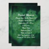 Weiße Rose Blumenkohl Brautparty Einladung (Vorne/Hinten)