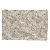 Weiße Rose, Champagnerseide und Schmetterlinge Kissenbezug (Rückseite)