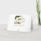 Weiße Rose. Danke Mutter für meine Hochzeit (Rückseite)
