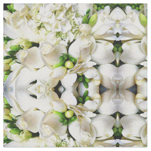 Weiße Rose der Liebe Stoff