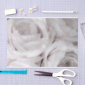 Weiße Rose Elegantes Ambiente Seidenpapier (Handwerk)