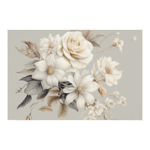 Weiße Rose Elegantes Blumenbouquet