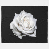 WEISSE ROSE FLEECEDECKE (Vorderseite (Horizontal))